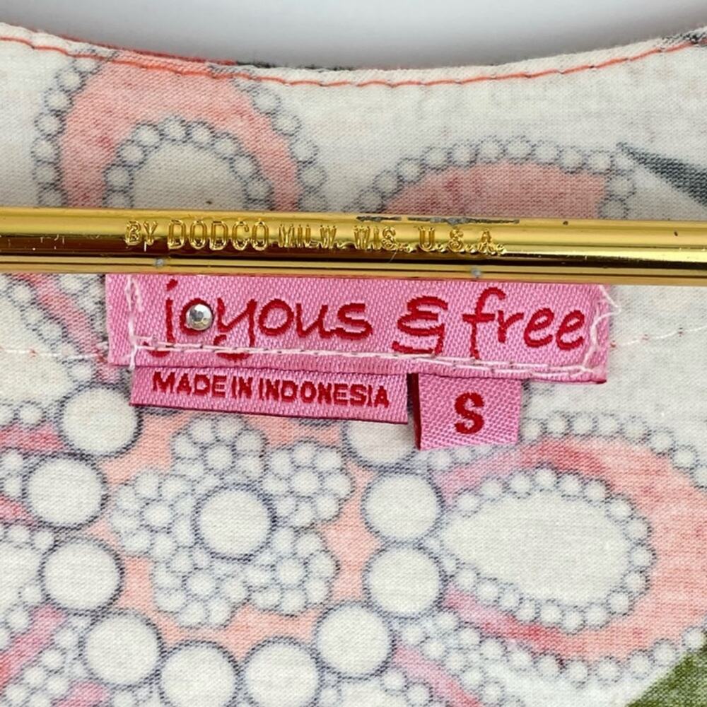 Joyous & Free Tropical Floral Print Sleeveless‎ Mini Dress Women's Size S - Picture 6 of 8